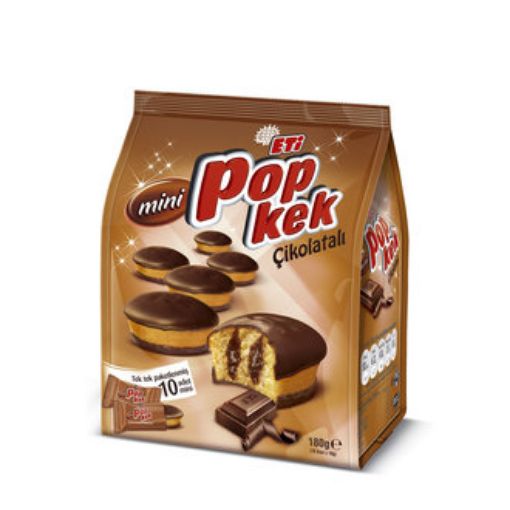 ETI POPKEK 180GR CIKOLATALI 10LU MINI. ürün görseli